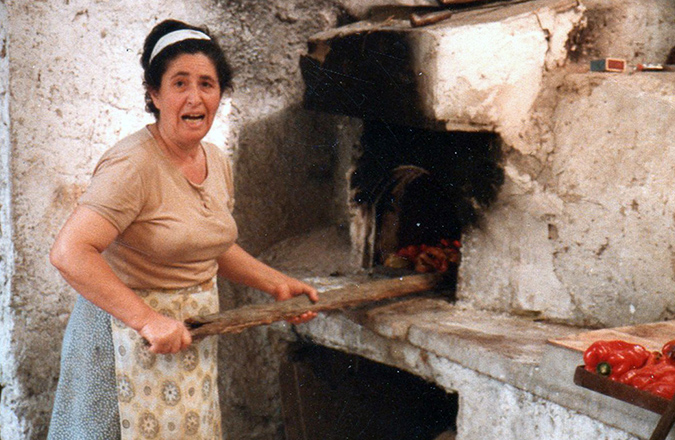 Foto signora forno